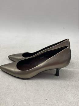 Donald J Pliner Metallic Leather Heels Size 9 Pointed Toe Strobel Flex Pumps alternative image
