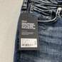 NWT Womens Blue Elyse Curvy Fit Mid Rise Distressed Capri Jeans Size 32 image number 4