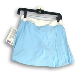 NWT Lululemon Womens Blue Asymmetrical Pleated Pull-On Tennis Skirt Size 4 alternative image