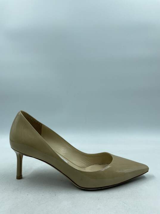 Authentic Jimmy Choo Camel Patent Pumps W 7.5 image number 1