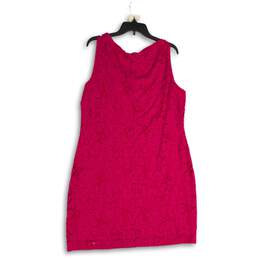 NWT Tiana B. Womens Pink Floral Round Neck Sleeveless Sheath Dress Size XXL alternative image