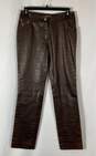 Christian Dior Brown Leather Pants - Size 6 image number 1