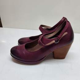 dansko womens cherry red mary jane wedge shoes heels size 40 alternative image