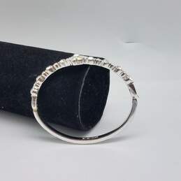 Givenchy Silver Tone Crystal Flower Design 6.5" Bracelet w/Coa 20.8g alternative image
