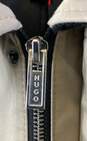 Hugo Boss Mens Beige Long Sleeve Pockets Full Zip Trench Coat Size 38R image number 3