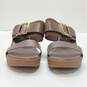Italian Shoemakers Brown Wedge Sandals Women 8 image number 3