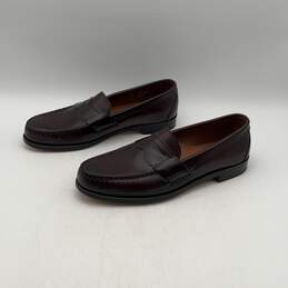 Allen Edmonds Mens Walden Brown Leather Moc Toe Penny Loafer Shoes Size 13 alternative image