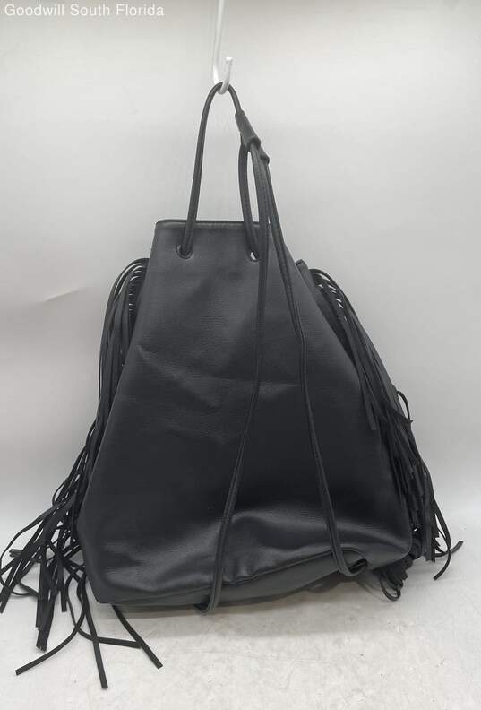 Victoria Secret Black Bucket Style Handbag image number 2