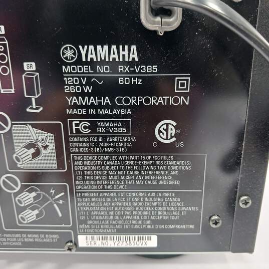 Yamaha RX-V385 -Amplificador AV-5.1- Negro 