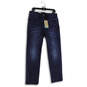 NWT Men Denim Medium Wash 5-Pocket Design Straight Leg Jeans Size W31 L32 image number 1