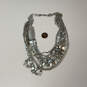 Designer Stella & Dot Silver-Tone Rhinestone Statement Necklace With Box image number 2