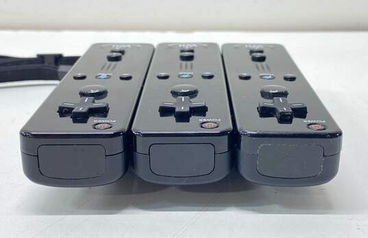 Set Of 3 Nintendo Wii MotionPlus Remotes For Parts/Repair- Black image number 5