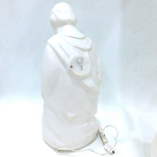 Vintage Working General Foam Lighted Blow Mold Nativity Mary Joseph Baby Jesus image number 4