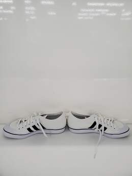 Men's Adidas 3-Stripes Black White Canvas Nizza Shoes Size-9 used alternative image