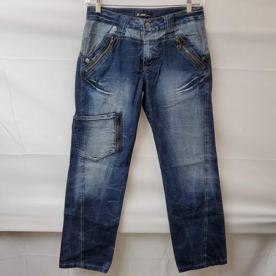 K & M Kosmo One Cotton Blue Jeans Men's 32X34 image number 1
