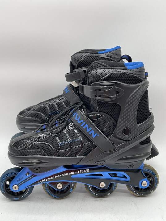 Buy the Boys Abec 7 Black Blue Lace Up Inline Skates Size 10-11 W-0503282-A