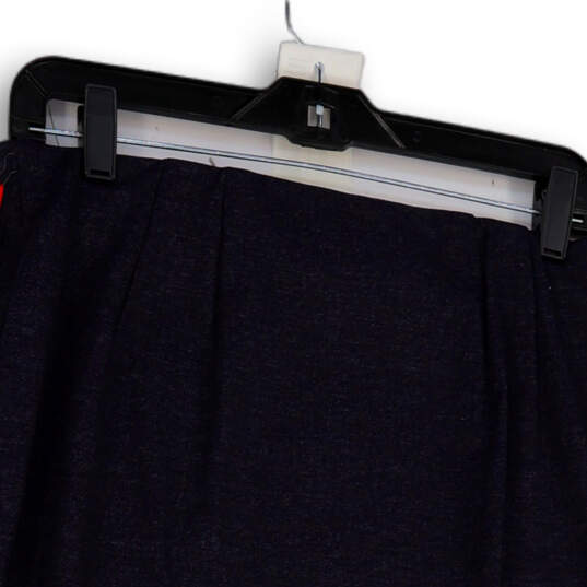 NWT Womens Blue Pleated Knee Length Straight & Pencil Skirt Size Medium image number 3