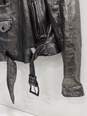 Michael Kors Women's Metallic Leather Moto Jacket Size M image number 2