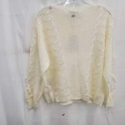 Armani Exchange Women's White Wool Blend Pullover Sweater Size Small NWT alternative image