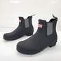 Hunter Women's Short Black Rubber Chelsea Rain Boots Size 9 image number 1