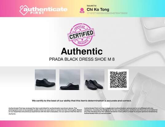 Prada Black Loafer Dress Shoe Men 8 image number 8