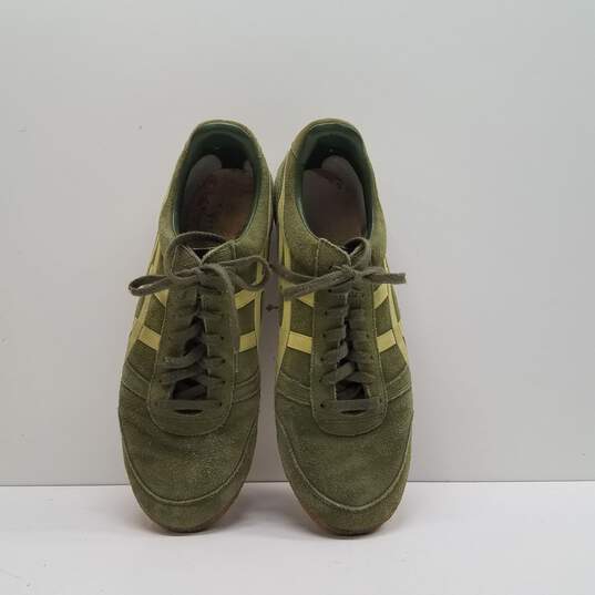 Asics Tiger HK20H Runner Olive Green Suede Sneakers Men's Size 11.5 image number 5
