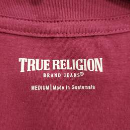 True Religion Women Purple V Neck T Shirt M NWT