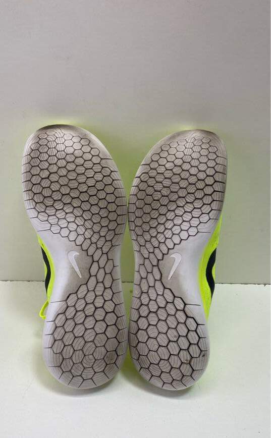 Nike Knit Running Shoes Neon Yellow 7 image number 5