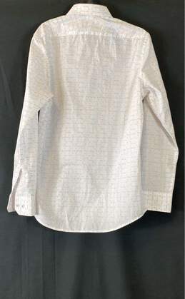 Penguin Mens White Check Slim Fit Long Sleeve Dress Shirt Size 14.5 32/33 alternative image