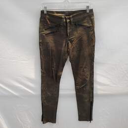 Rag & Bone Desert Camo Lamb Leather Jeans Size 27