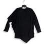 NWT Soft Surroundings Womens Black V-Neck Long Sleeve Tunic Sweater Size Large image number 2