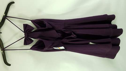 City Studio Women Purple Sleeveless Dress S image number 2