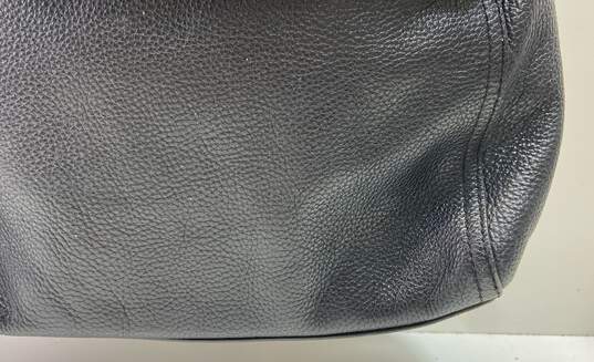 Kate Spade Black Pebbled Leather Flap Zip Shoulder Hobo Bag image number 7