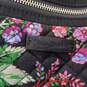 Vera Bradley Black Multi Floral Print Cotton Weekender Travel Bag Set image number 6
