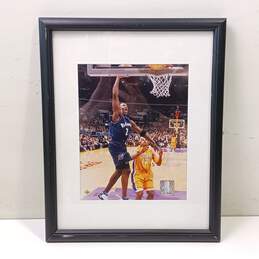 Framed NBA Photo Print of Michael Jordan Dunking On Rick Fox