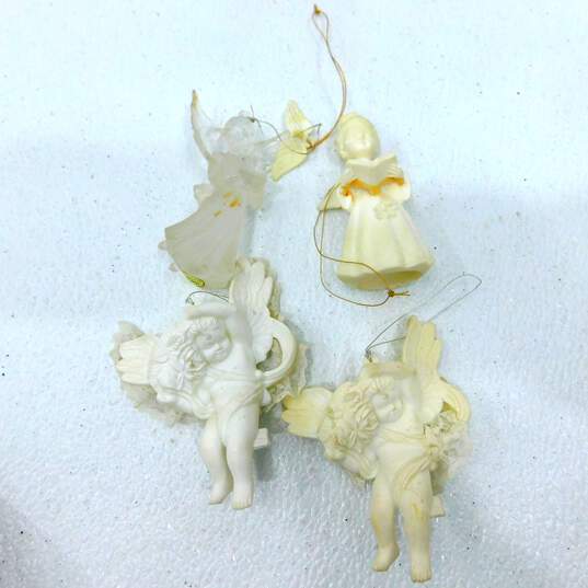 VTG Angel Christmas Ornaments Lot Plastic Porcelain Ceramic image number 3