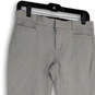 Womens Gray Flat Front Pockets Straight Leg Regular Fit Dress Pants Size 4 image number 3