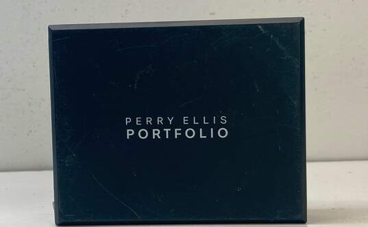 Perry Ellis Portfolio BLACK Sheridan CC Leather Passcase w Removable ID Wallet image number 5