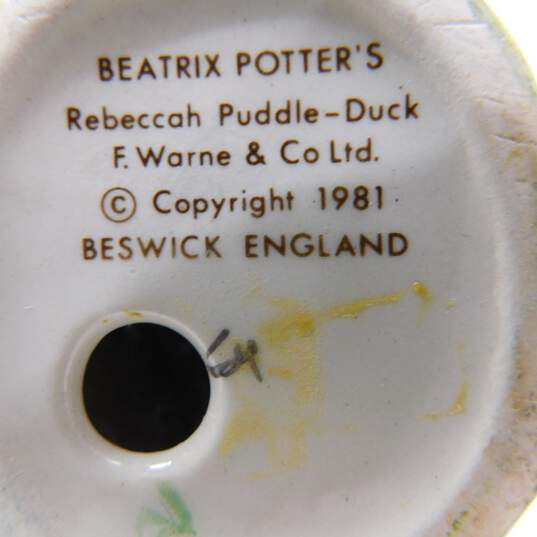 VNTG Beswick Beatrix Potter Figurines Rebeccah Puddle & Mr. Drake Puddle image number 5