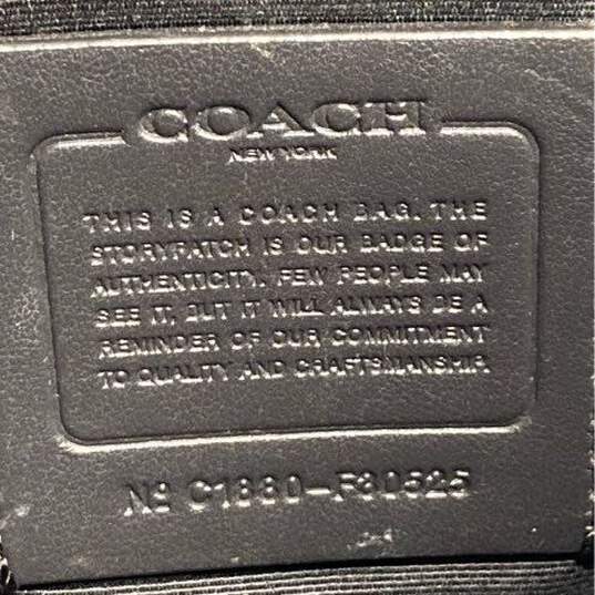 COACH F30525 Faye Buffalo Leather Black Backpack Bag image number 4
