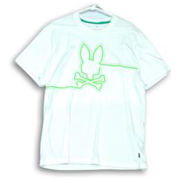 Psycho Bunny Mens White T-shirt With Logo Size 6
