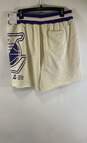 NWT Nike Mens White Purple Los Angeles Lakers Basketball NBA Shorts Size Medium image number 2