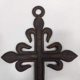 20" Cast Iron Medieval Garden Cross alternative image