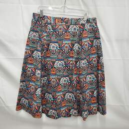 NWT IVKO WM's Cotton Blend Colorful Geometric Pattern Skirt Size XL-42 alternative image