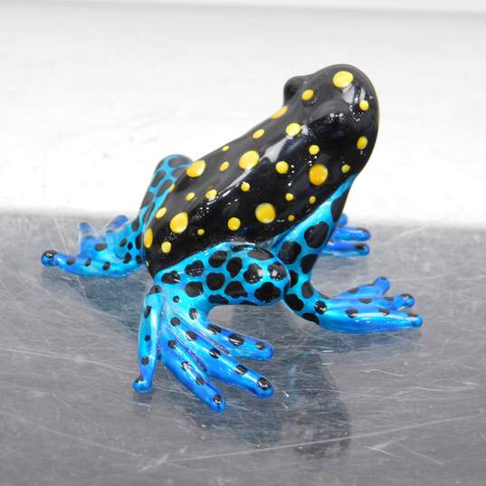 Art Glass Blown Animal Figurines Poison Dart Frog, Blue Whale & Polar Bear image number 2