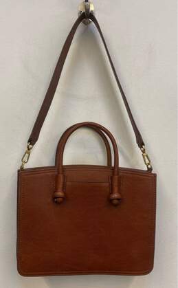 FOSSIL Brown Leather Key Charm Slim Small Messenger Shoulder Bag alternative image
