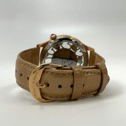 Designer Betsey Johnson Gold-Tone Stainless Steel Analog Quartz Wristwatch alternative image
