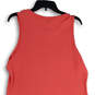 NWT Womens Pink Round Neck Sleeveless Side Slit Ribbed Tank Dress Size XXL image number 4