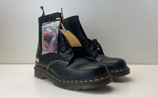 Dr Martens 1460 Pride Combat Boots Black 11 image number 4