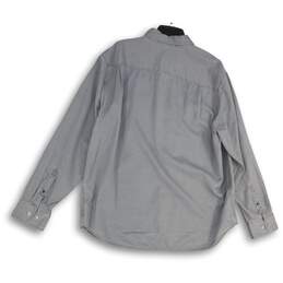 Tommy Bahama Mens Gray Long Sleeve Pocket Spread Collar Button-Up Shirt Size XL alternative image